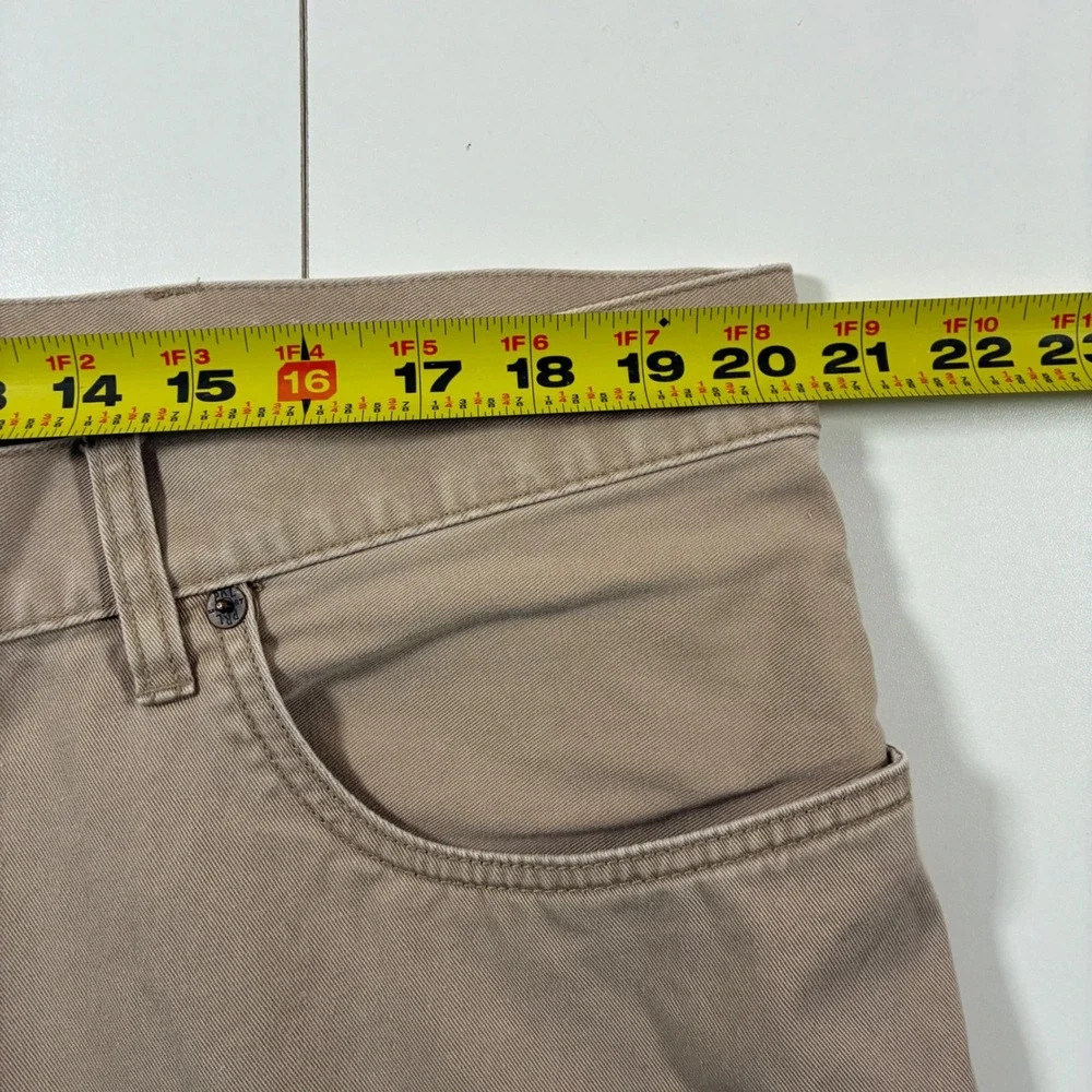 Polo Ralph Lauren 650 Straight Pants 40x28 Tan Khaki Cotton Twill 5 Pocket